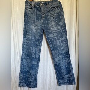 Forever 21 Women's Denim with Bandana Design